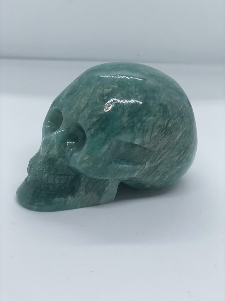 Amazonite skull