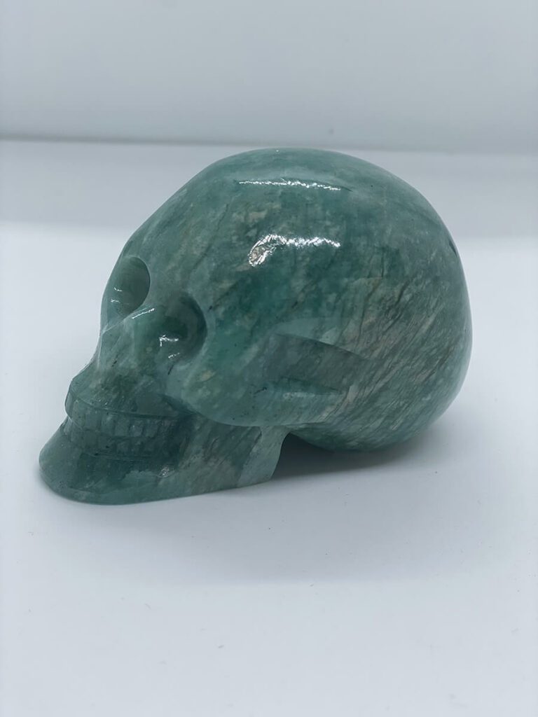 Crâne en amazonite