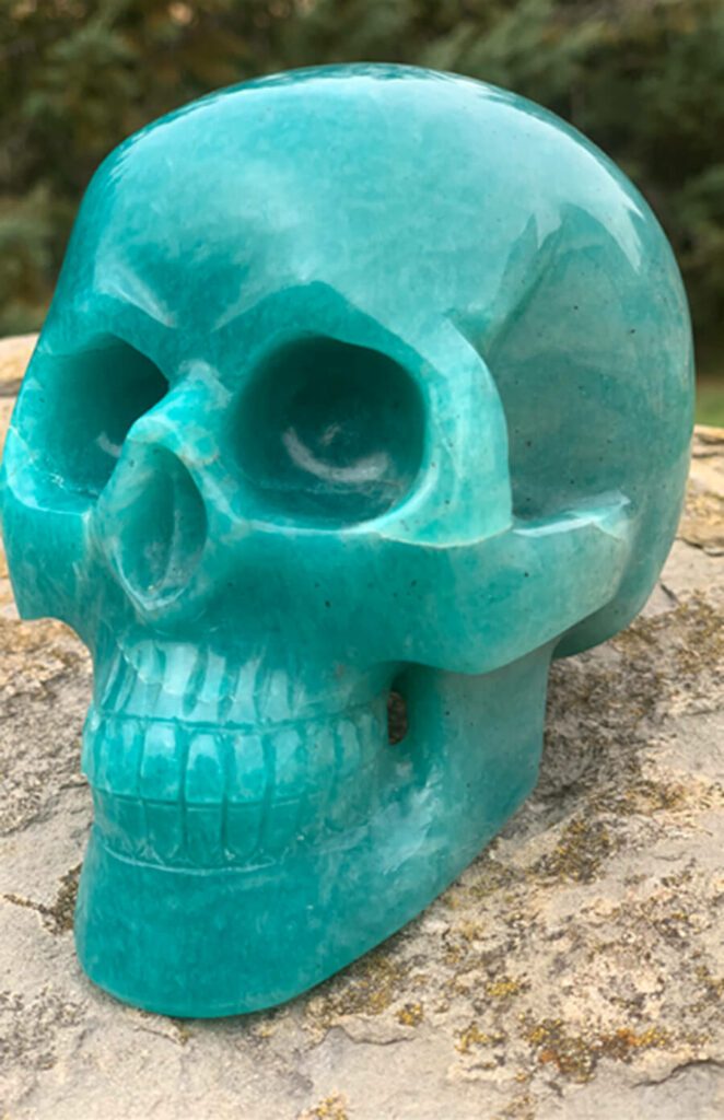 Amazonite skull (Namibia)