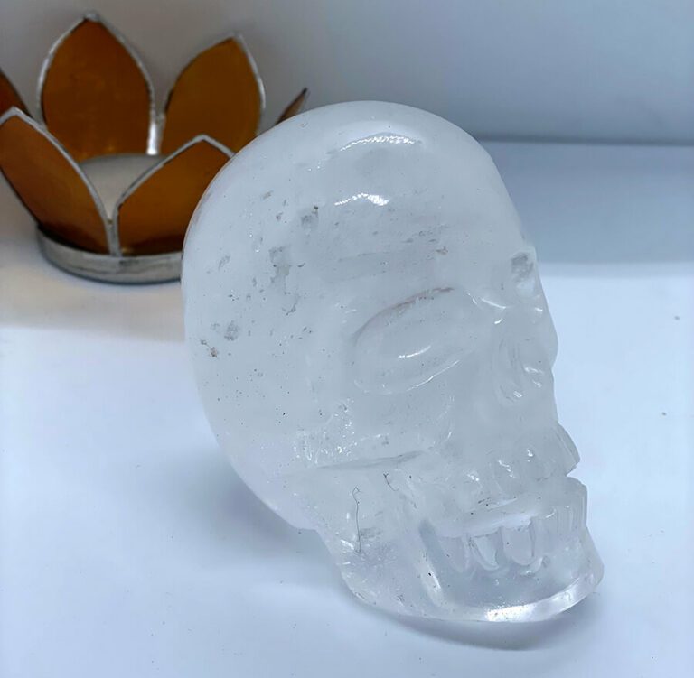 Himalayan Rock Crystal Singing Skull