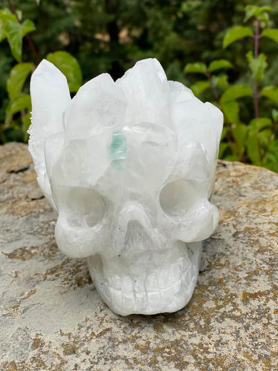 Crâne en Cristal de Roche (Pérou) – Crystal Skulls Shop