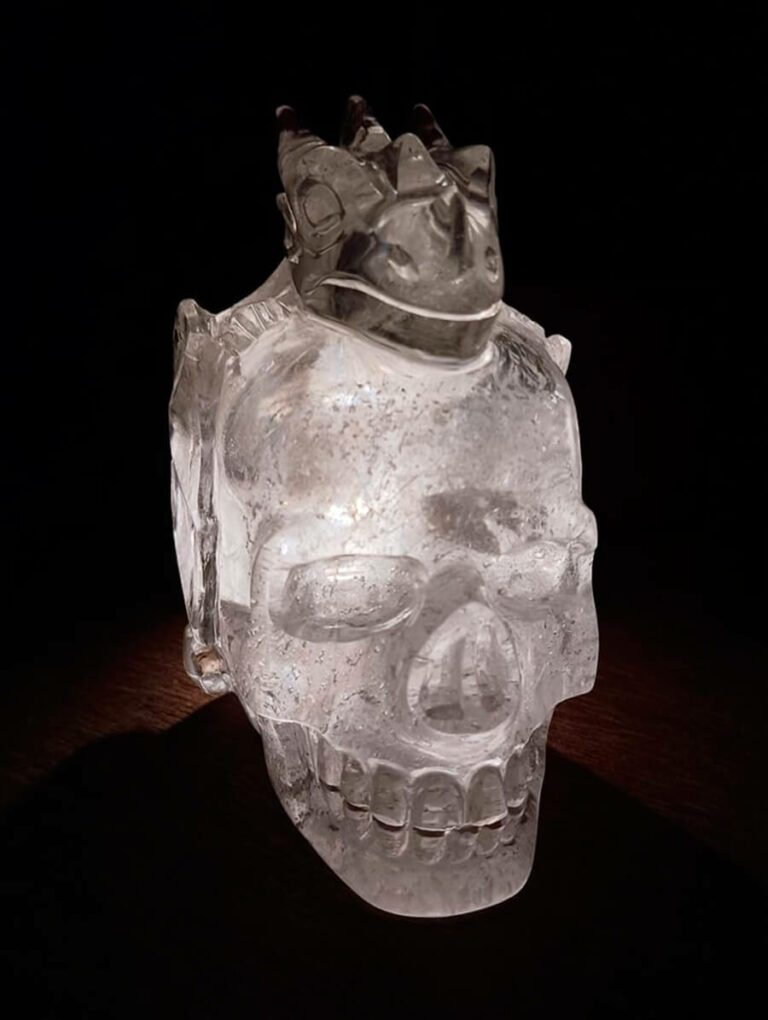 Himalayan crystal skull and dragon