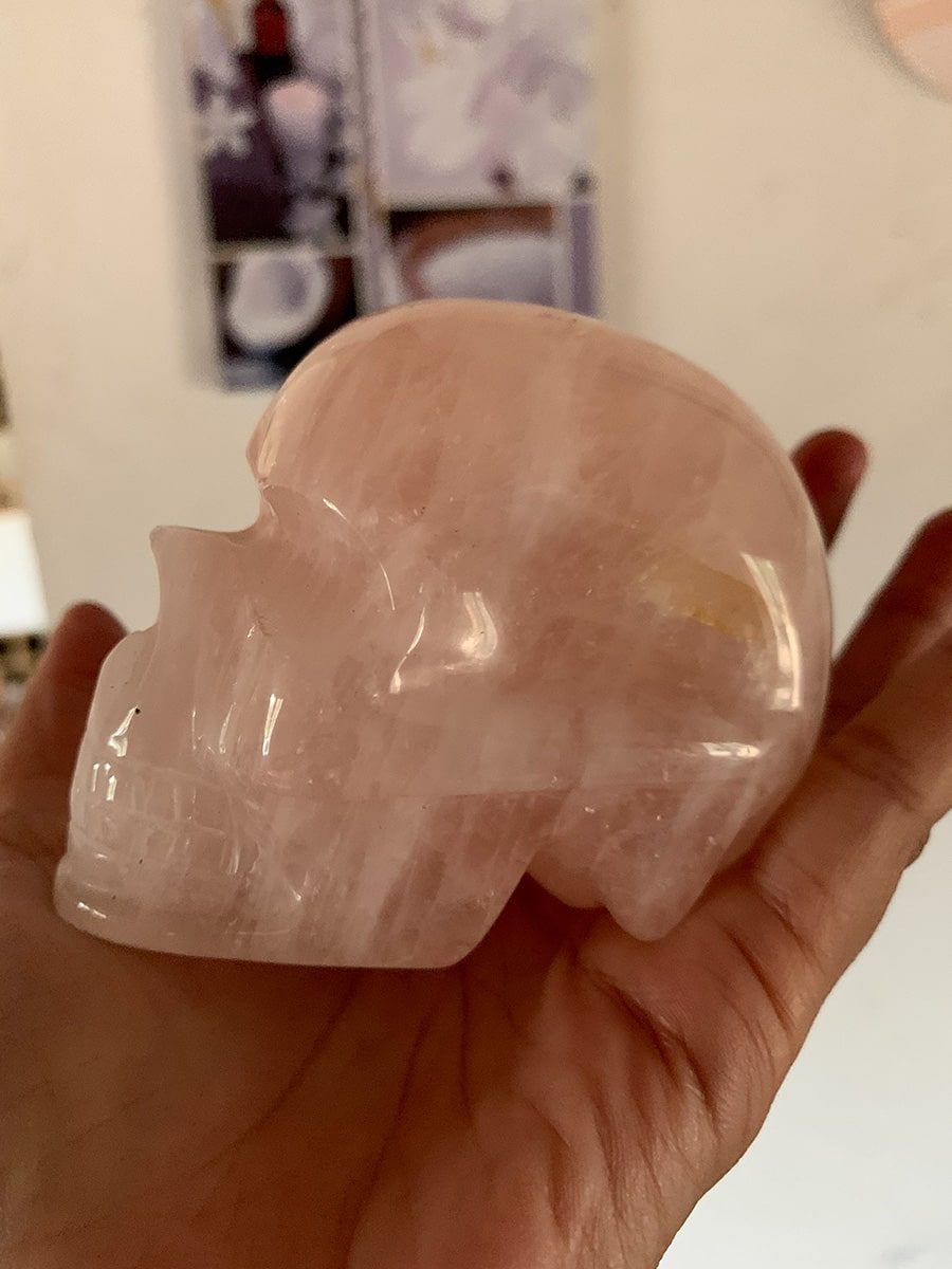 Rose Quartz Skull (Brazil)