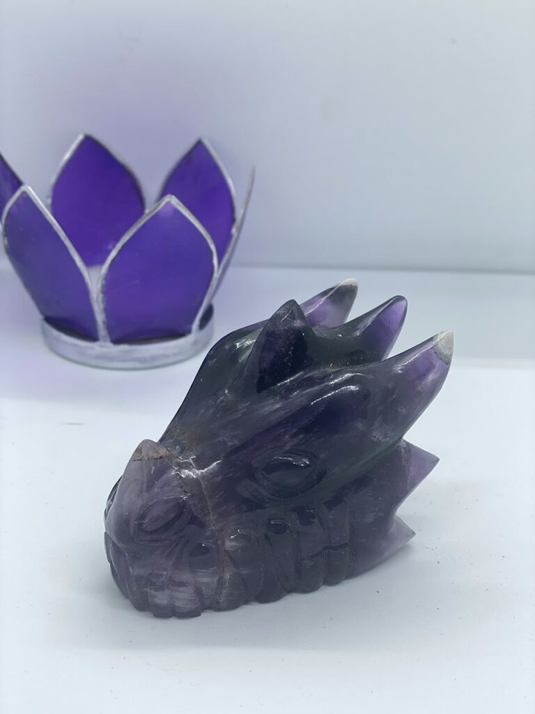 Amethyst dragon head