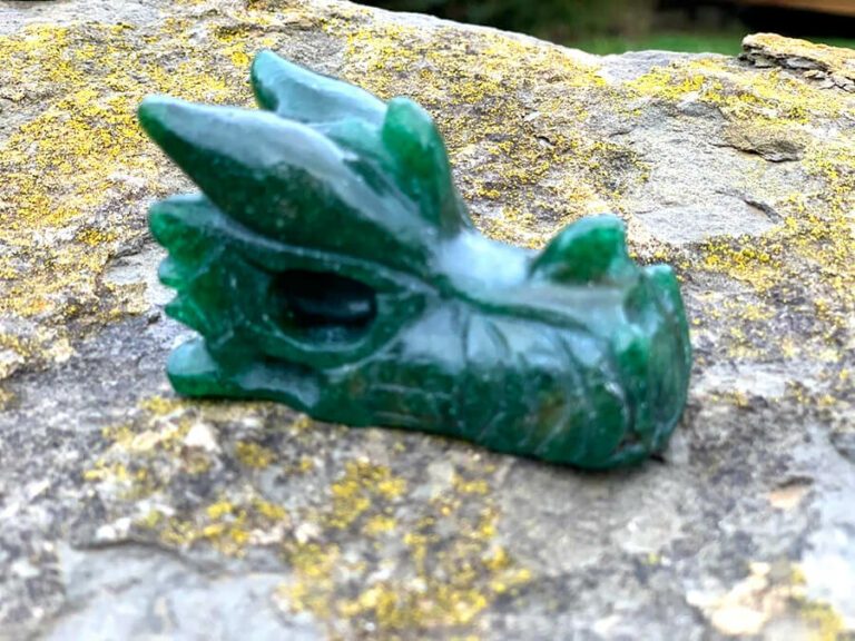 Aventurine Dragon Head