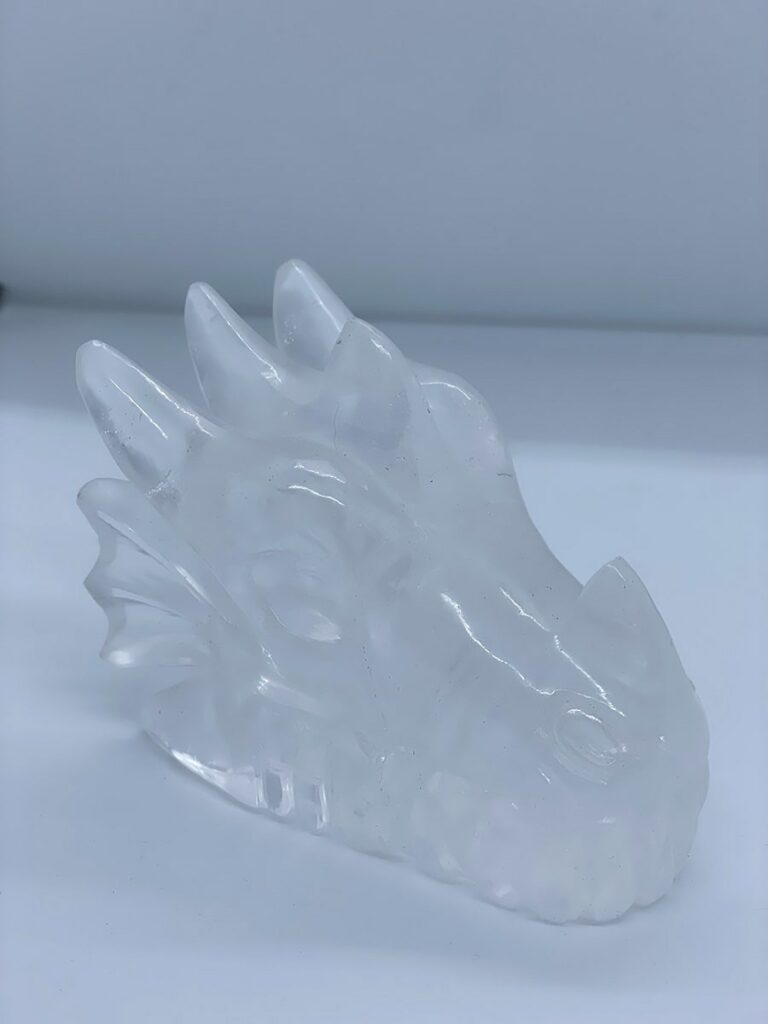 Himalayan Rock Crystal Dragon Head