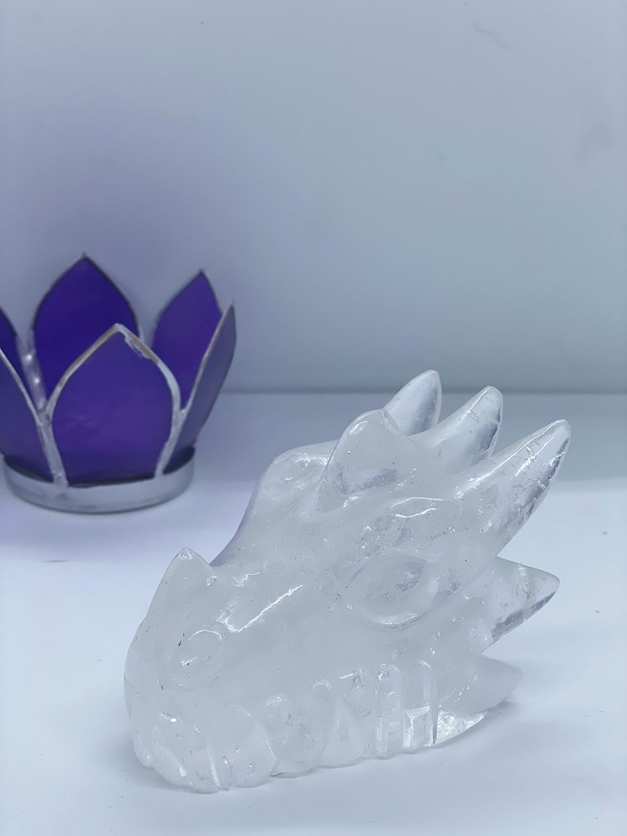 Dragon en cristal de roche Himalaya