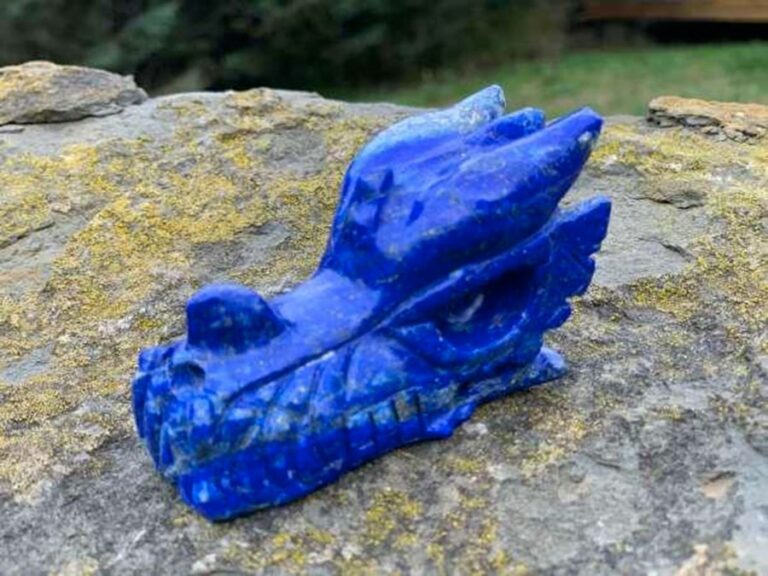 Lapis Lazuli Dragon Head