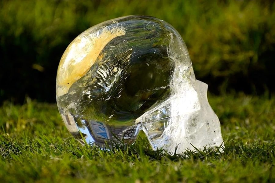 Crâne de cristal de l’Himalaya Translucide